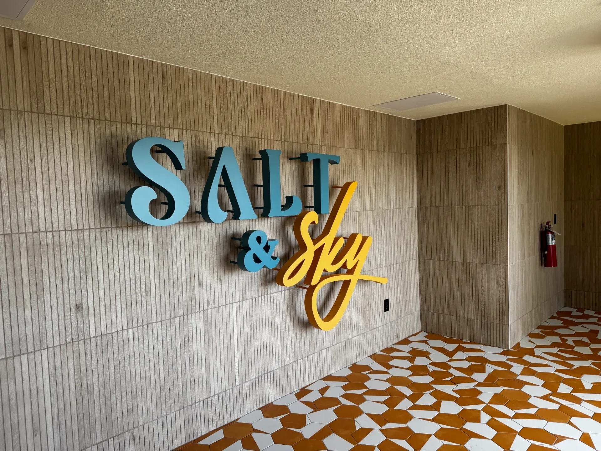 Restaurant & Bar Millwork at Salt & Sky Rooftop Bar